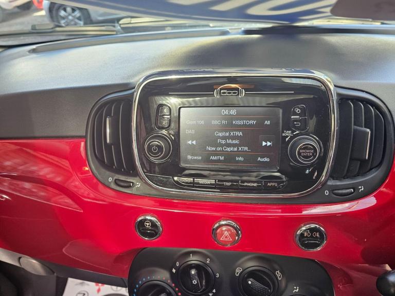 2017 Fiat 500 1.2 Lounge Euro 6 (s/s) 3dr HATCHBACK Petrol Manual