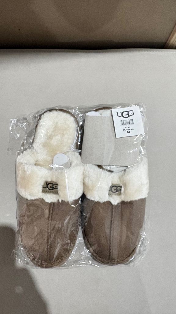 UGG Slippers – Brand New, Brown, Size 8