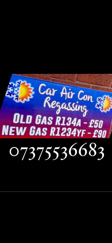Car air conditioning regassing 