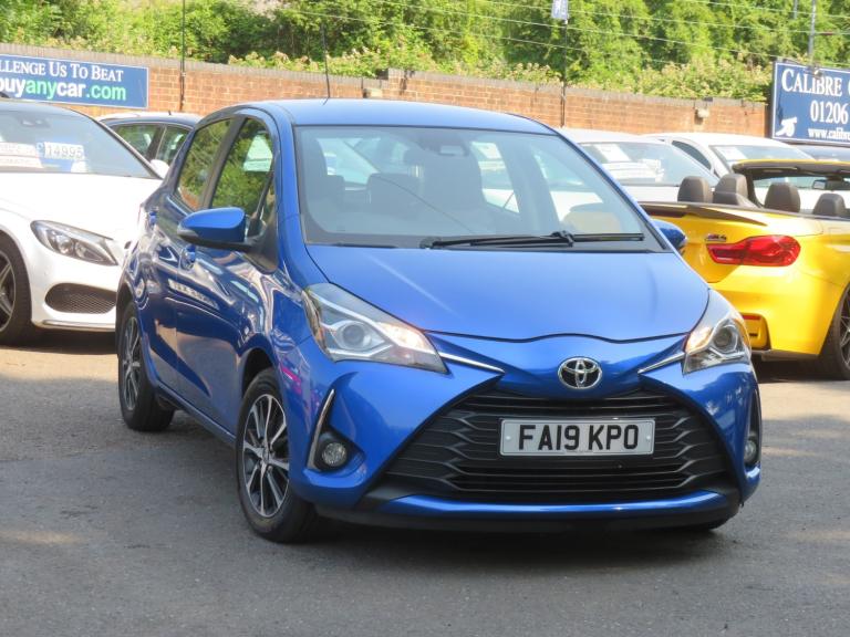 2019 Toyota Yaris 1.5 VVT-i Icon Tech Nav 5dr Petrol Manual Blue ULEZ *FSH*