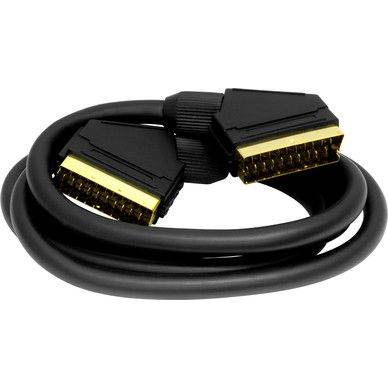 SCART LEADS WITH GOLD PLATED CONNECTORS 