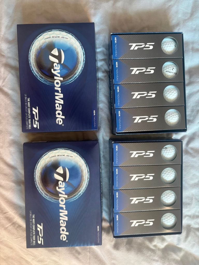 2x Dozen (24) Brand New Taylormade TP5 Golf Balls White.