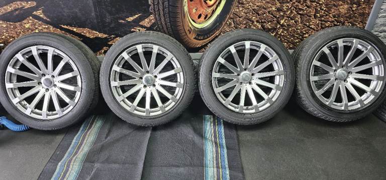 Bola XTR Genuine 20 alloy wheels + 4 x tyres 255 50 20 FIT BMW X5 X6 RANGE ROVER