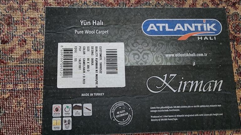 2 pieces handmade carpet, store price £700, selling both £260, pet free home, less than 6 months old