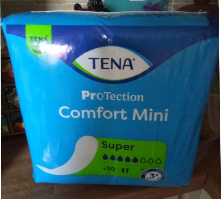 6 packs x Tena Comfort Mini Super incontinence pads 