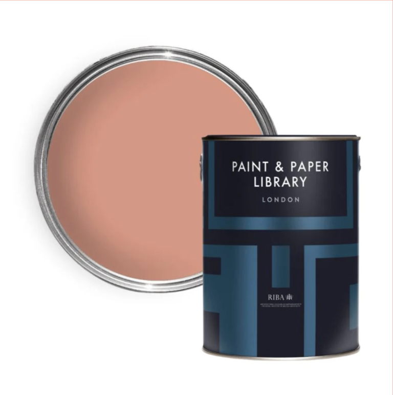 Paint and Paper Library 'Jaipur Pink' paint, Architects eggshell 2.5 litre NEW
