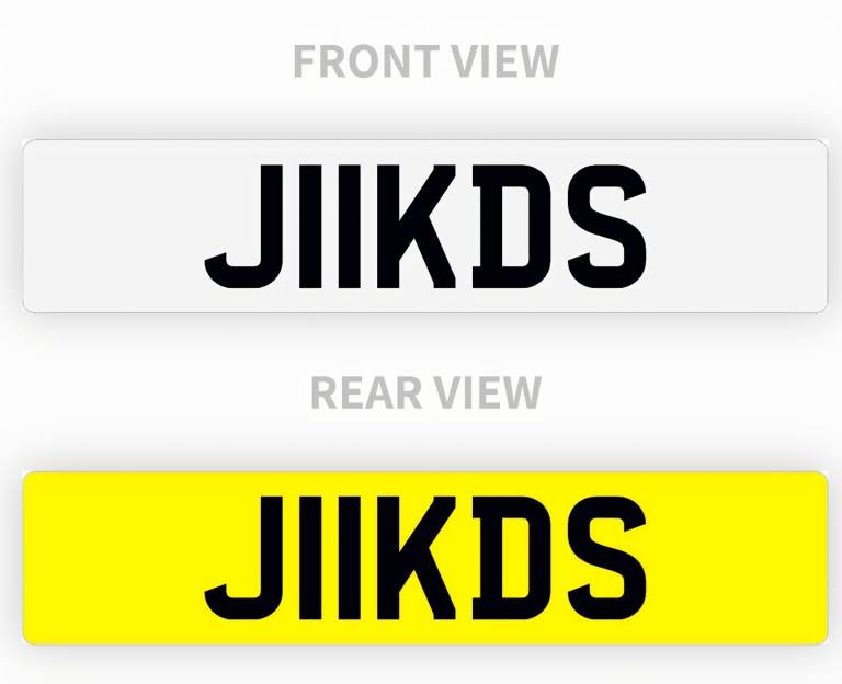 J11 KDS Private Registration Plate – On Retention