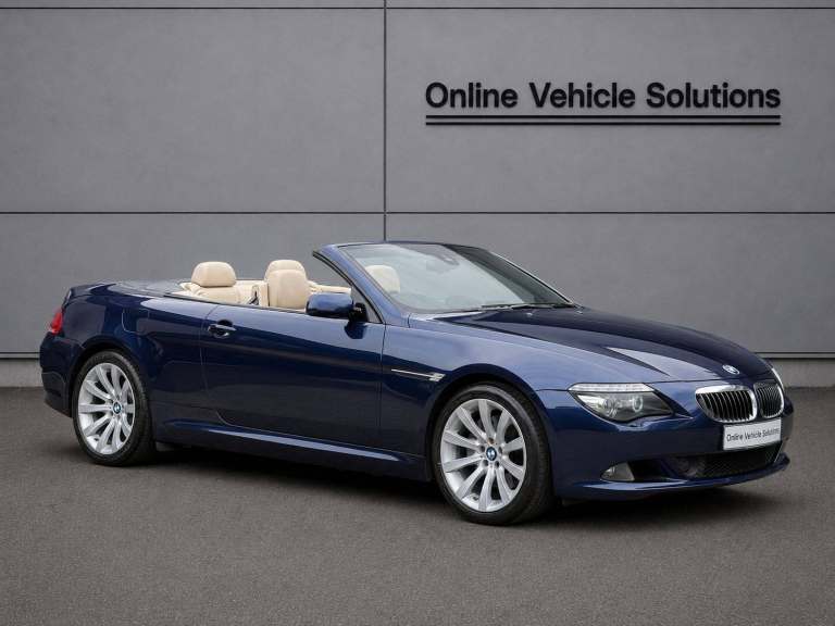 BMW 635d M SPORT 3.0 [TWIN TURBO] DIESEL AUTO 2DR CONVERTIBLE 2008 [57] BLUE