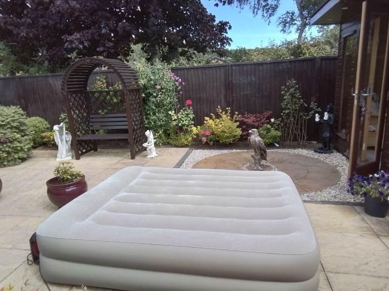 King size nflatable Air Bed Mattress – Grey, 