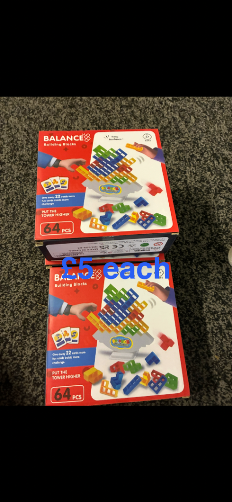 New Balance Building Blocks & Four-Color Game – Kids' Educational Toys