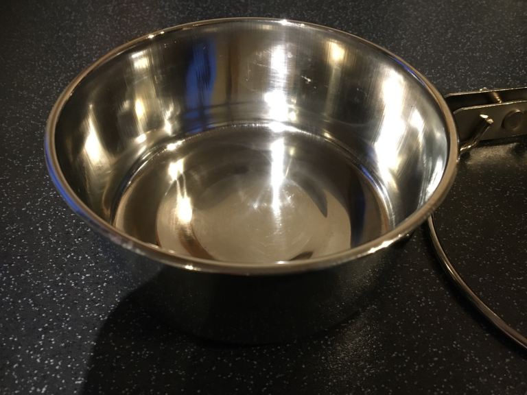 Large Stainless Steel Bolt on Dog Bowl
