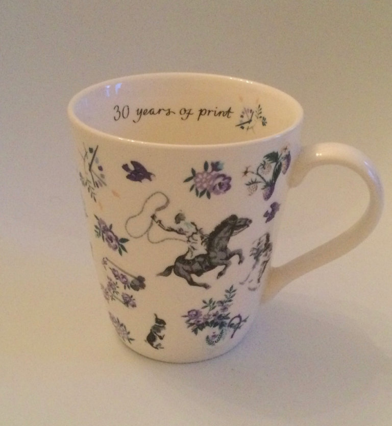 Cath Kidston Icons Large blue Stanley Mug 30 years of print collectible New