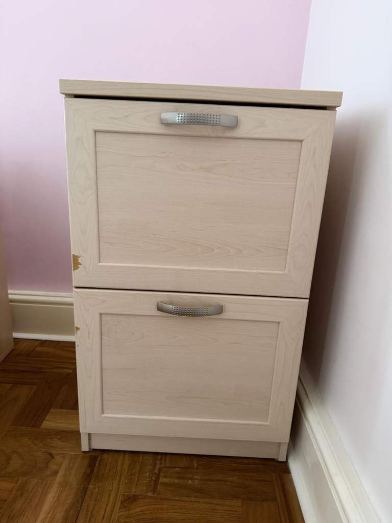 Small 2 draw filing cabinet