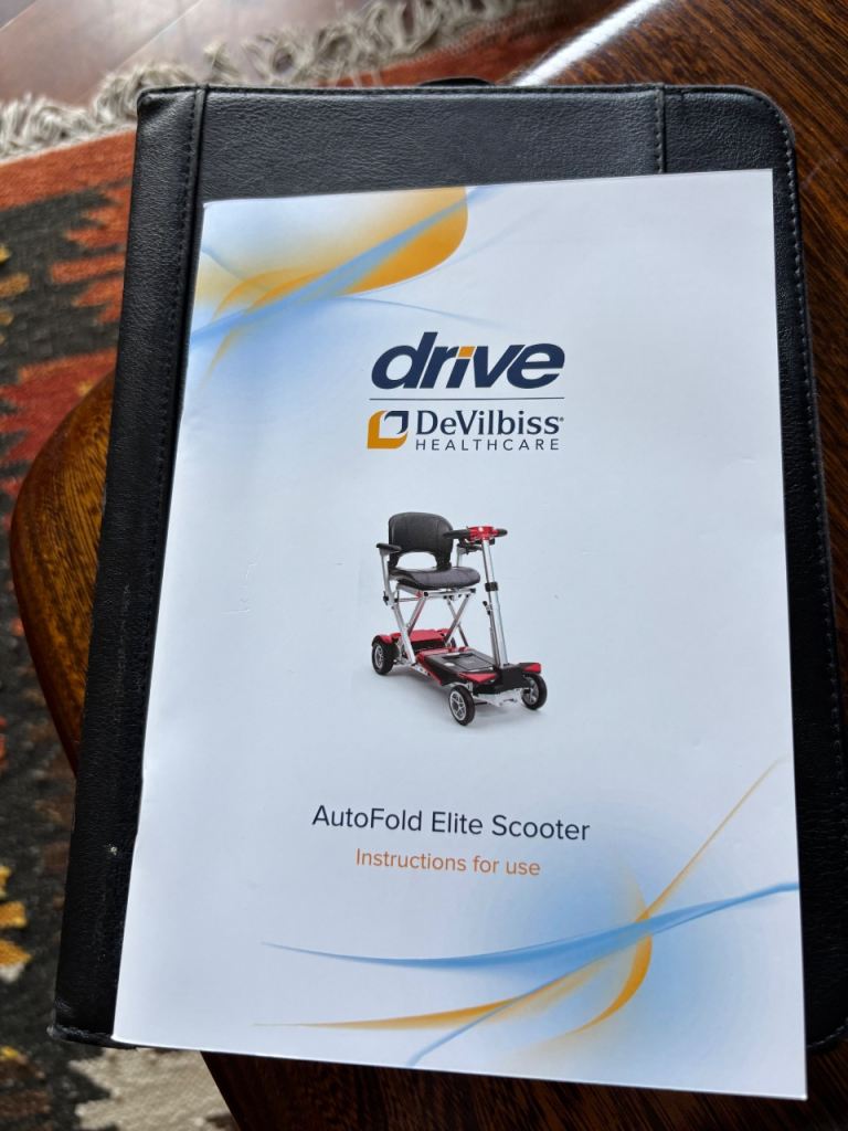 Drive DeVilbiss AutoFold Elite Scooter - Red, As Good As New