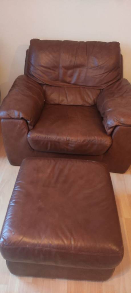 image for Leather one Seater plus storage compartment 