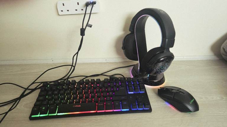 GXTrust Gaming Headset, Keyboard & Mouse Bundle – RGB Lighting