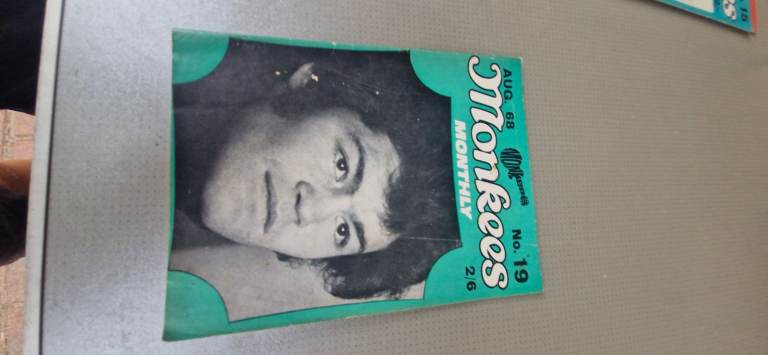 Collectible Monkees Monthly Magazine No. 19 Aug 1968