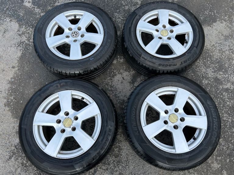 Vw golf caddy 15inch alloy wheels 5x112