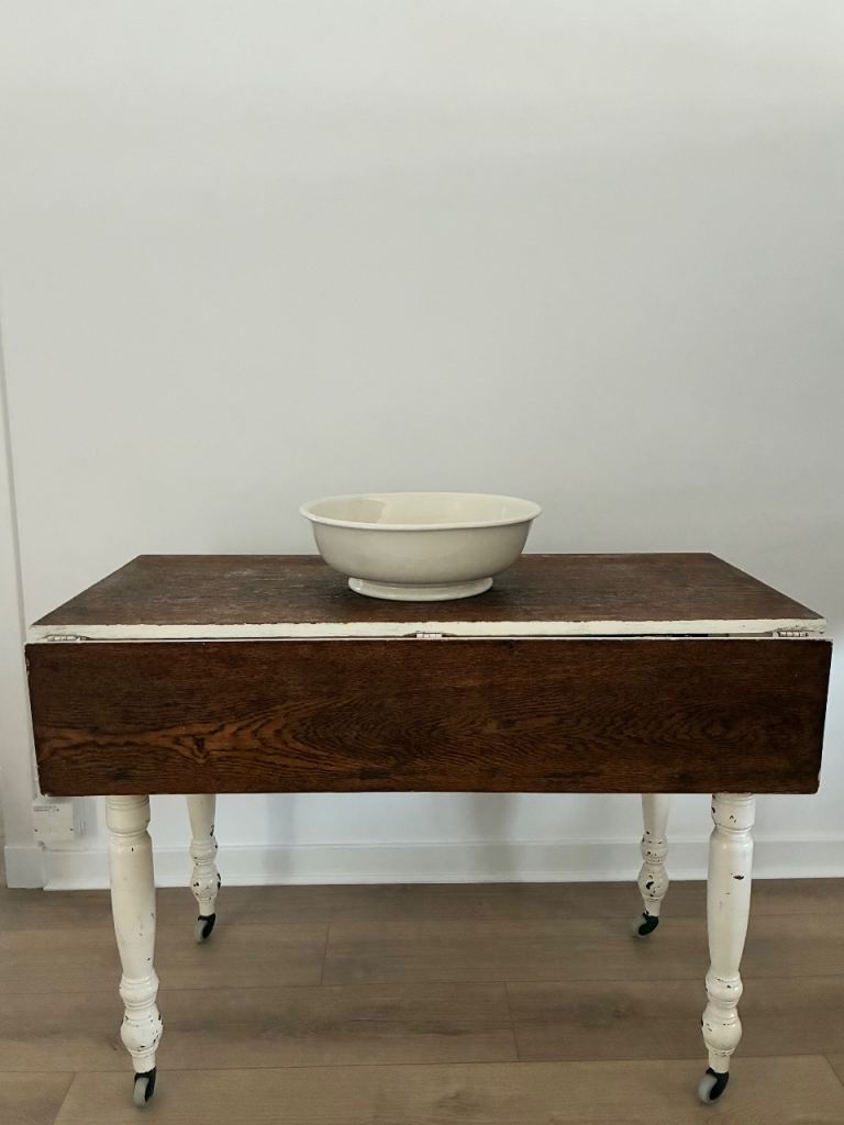 Vintage Drop Leaf Table with Drawer – Good Condition