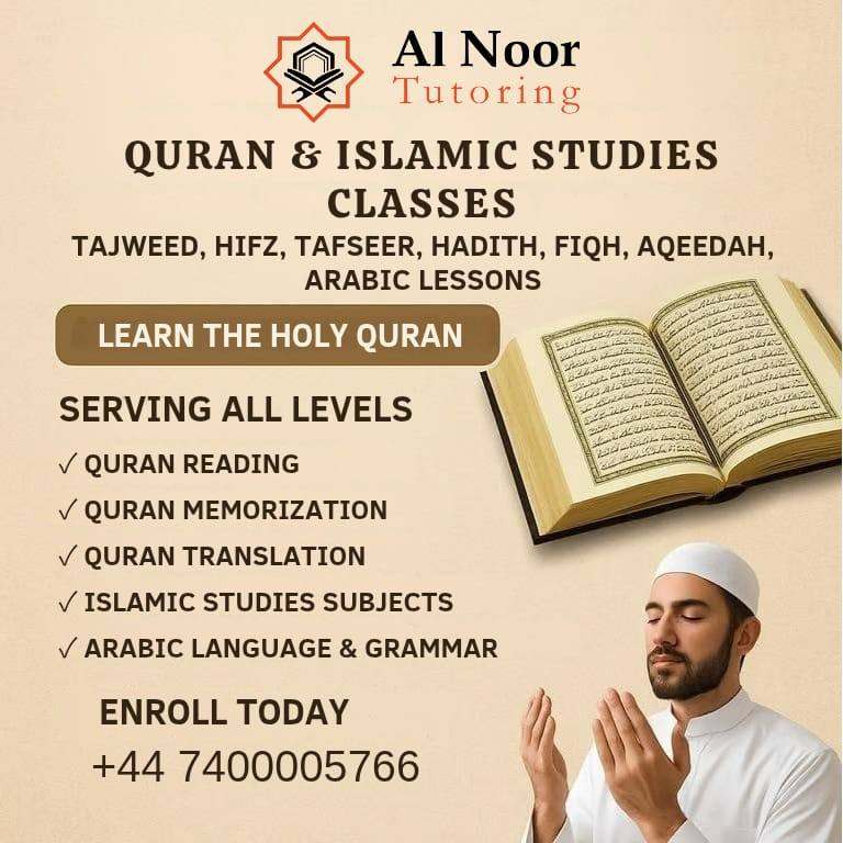 QURAN TUTOR  ONLINE 🌟 MALE & FEMALE QURAN TEACHERS UK  🌟 ARABIC TEACHERS 🌟 LEARN QURAN  AT HOME