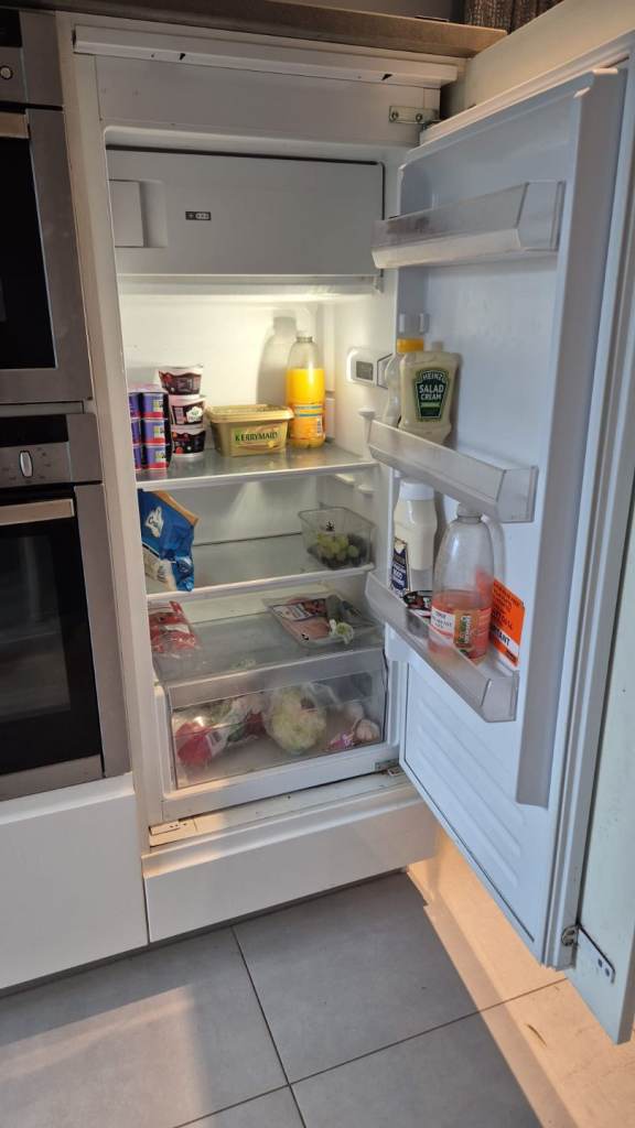 White Under Counter Larder Fridge - Good Working Condition