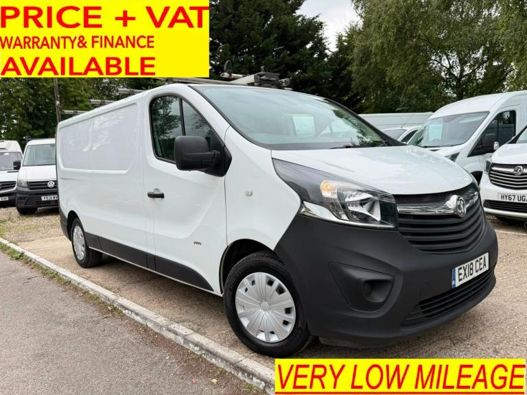 2018 Vauxhall Vivaro 1.6 CDTi 2900 BiTurbo ecoTEC LWB **ONLY 44,000 MILES** PANEL VAN Diesel Manual