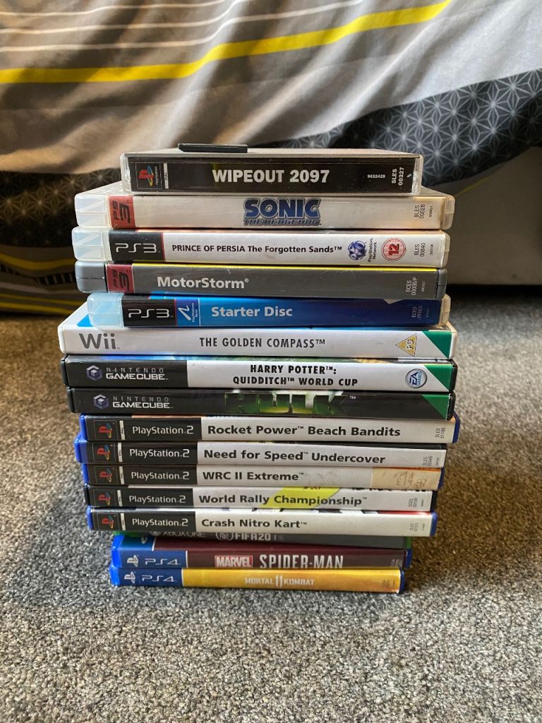 17 X Video Game Joblot Bundle PS3, Gamecube, Wii, Nintendo DS, PS2 And PS1