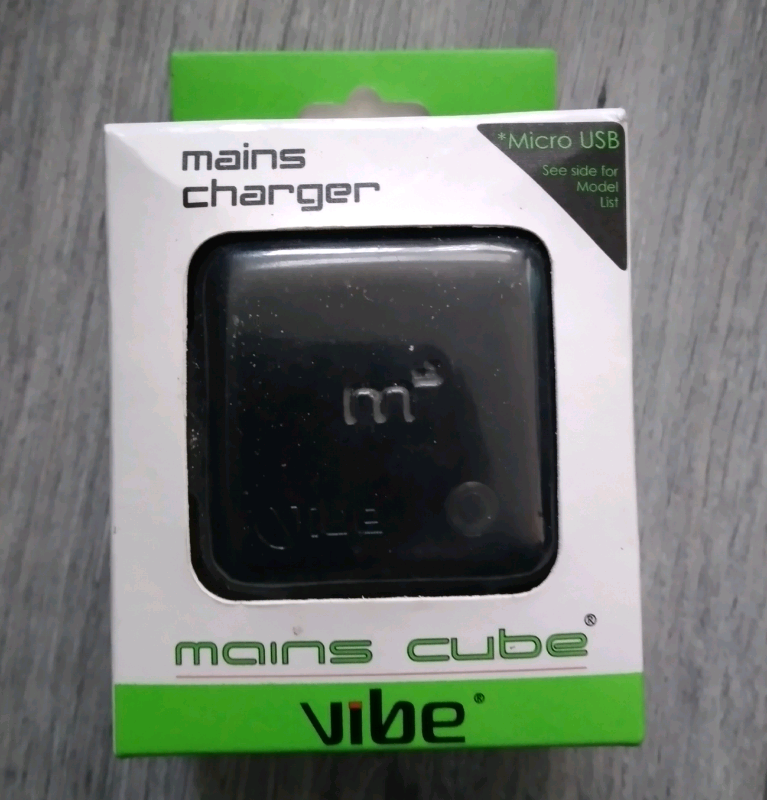 Vibe Mains charger cube Micro USB NEW 