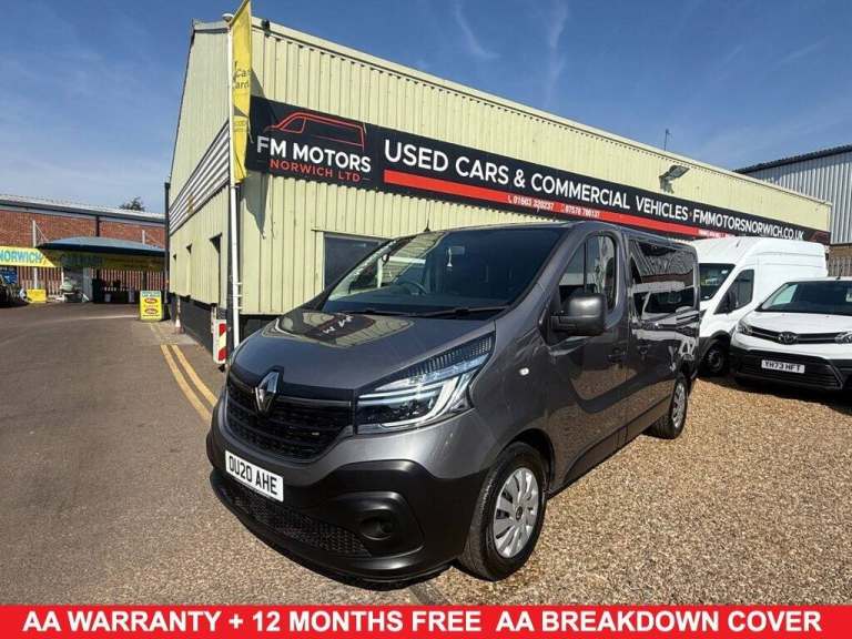 2020 20 RENAULT TRAFIC 2.0 DCI ENERGY 28 BUSINESS MINIBUS DOUBLE CAB 5DR DIESEL