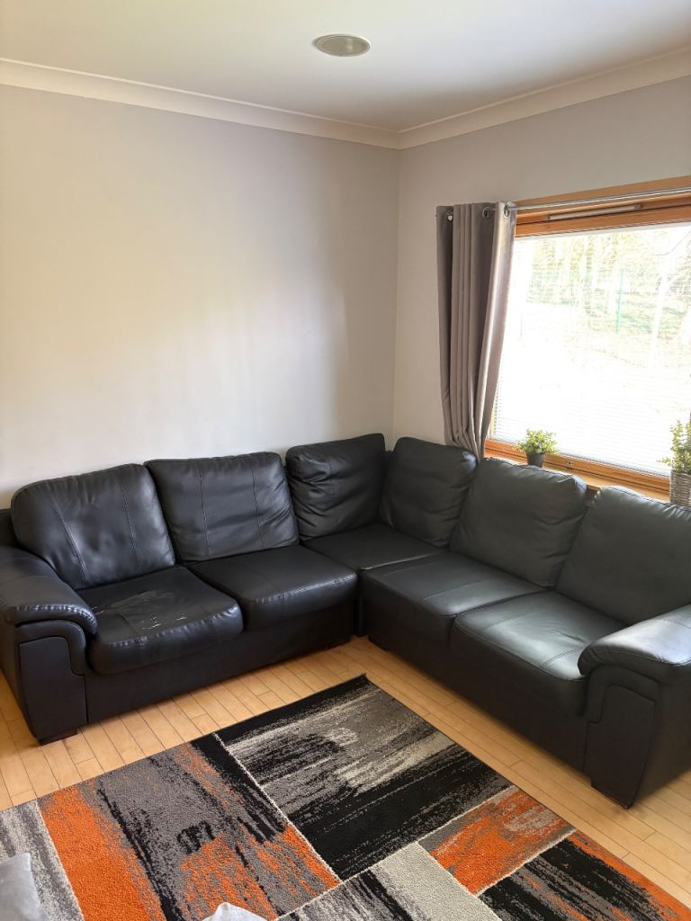 Black leather couches free