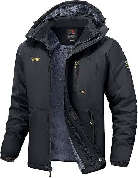 Men’s Waterproof Winter Ski Jacket – Warm, Windproof, Hooded – Multiple Sizes & Colors