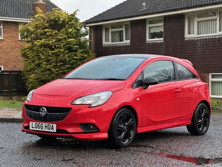 VAUXHALL CORSA 1.4 PETROL 2016 RED 3DR MANUAL LOW MILEAGE 55,000 EXCELLENT CONDITION £35 ROAD TAX