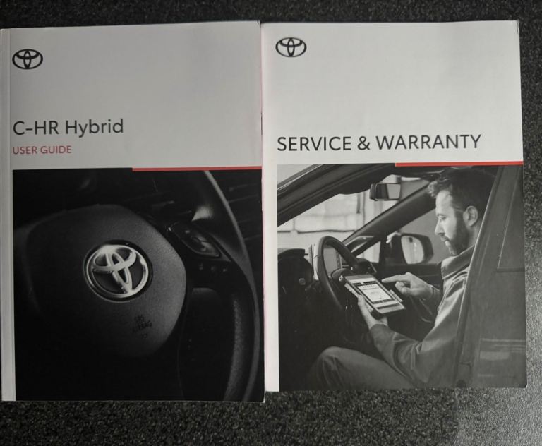 Toyota 2019 onwards C-HR Hybrid User Guide & Service Warranty Manuals – As Good As New