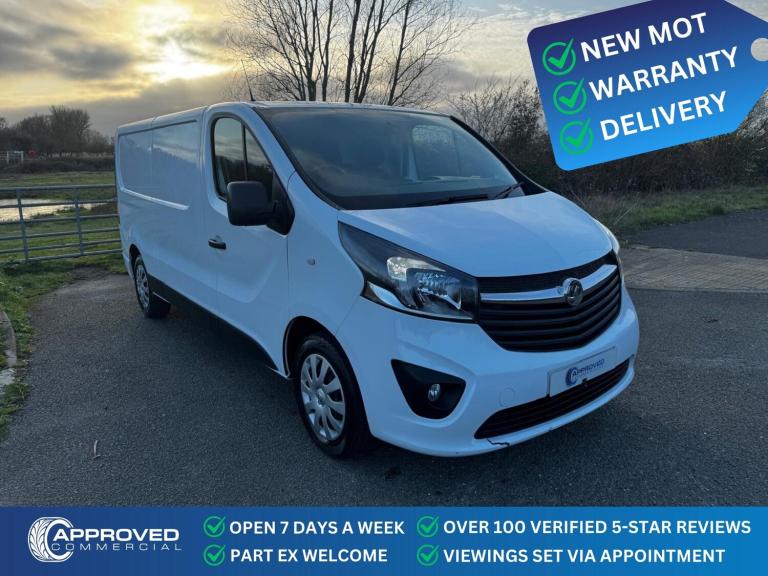 2018 Vauxhall Vivaro (18) SPORTIVE 2900 L2 LWB 1.6 CDTI 120 EURO 6 ULEZ NEW MOT PANEL VAN Diesel ...