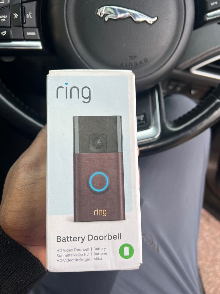 Ring Battery Video Doorbell | DIY Wireless Video Doorbell Camera with Head-To-Toe View, 