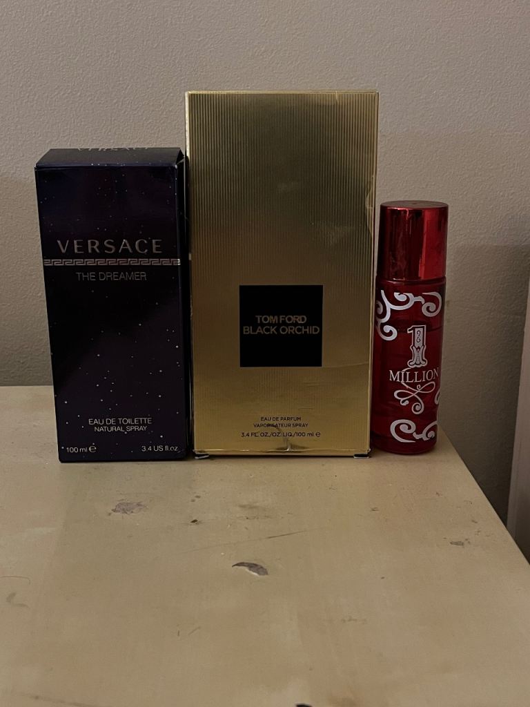 Fragrance bundle- Tom ford black orchid- Versace dreamer- 1 million 