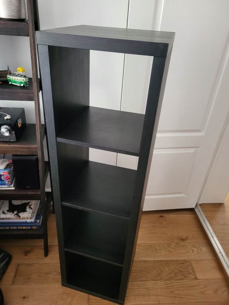Black ikea bookshelf