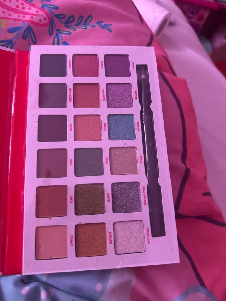 W7 Tokyo Pressed Pigment Palette - Barely Used, Great Colours