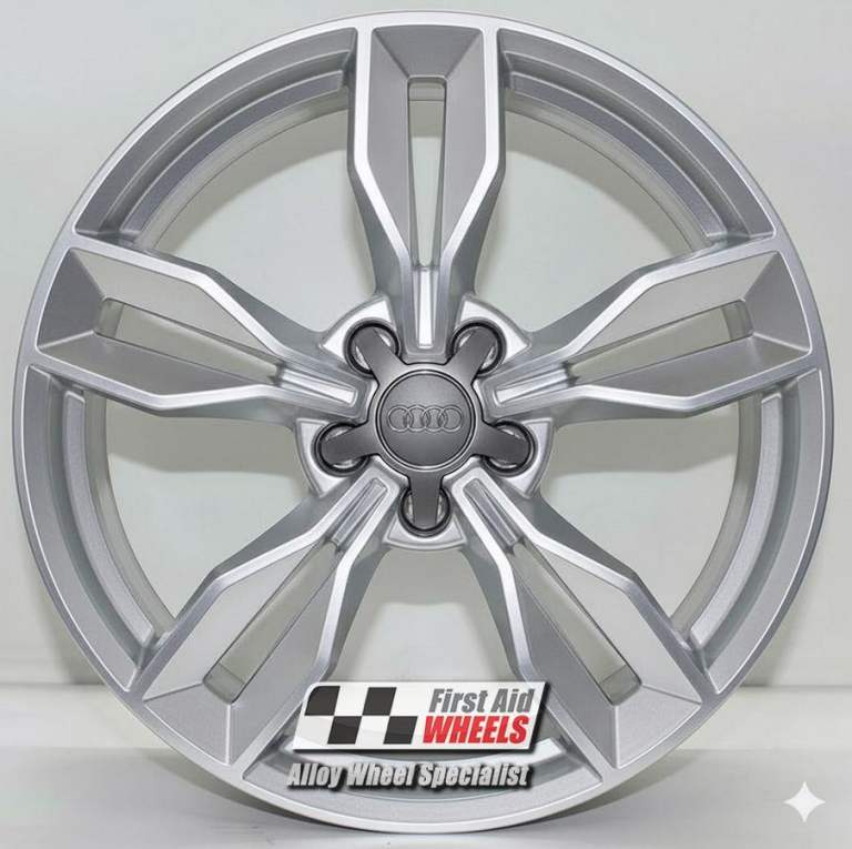 R654S Swap AUDI TT 8S 4X 19'' GENUINE 5 ARM FACET BRIGHT SILVER ALLOY WHEELS