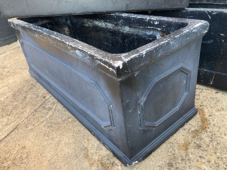 Large Black Garden Planters and lots of pots.. 
