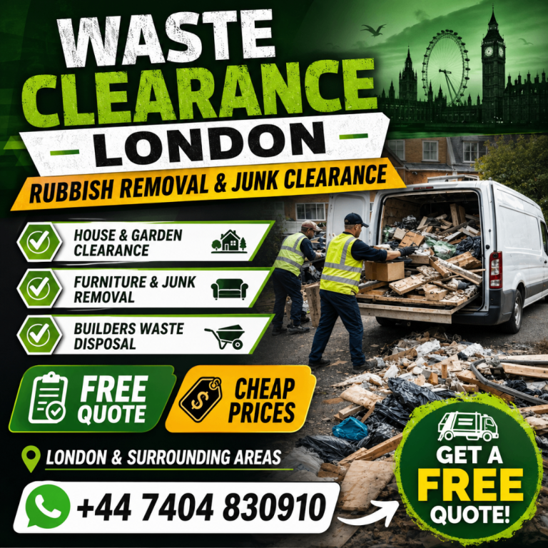 Waste Clearance London | Same Day Rubbish Removal | House, Garden & Builders Waste | Free Quote