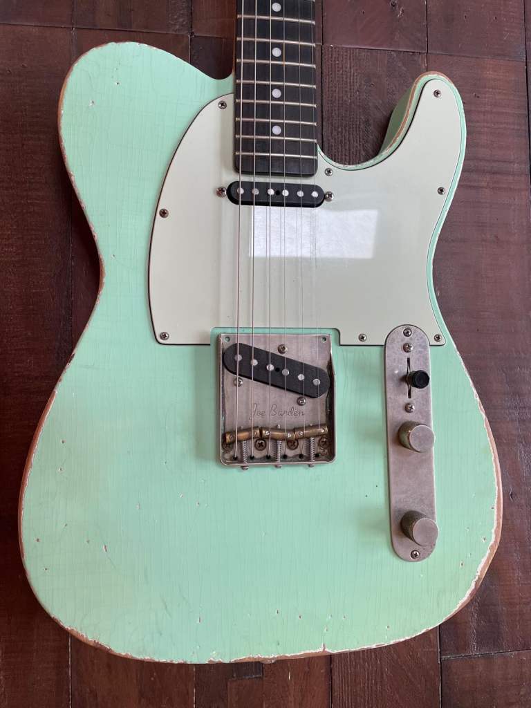 MJT Aged Surf Green/Blue Custom Built Telecaster w/Lindy Fralin Blues Special Pickups