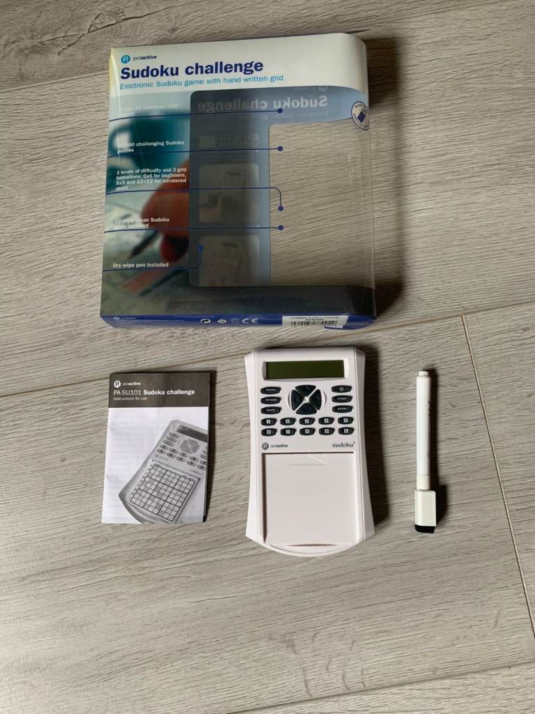 SUDOKU CHALLENGE Electronic Hand Held Game - PCL Active PA-SU101 Brand New