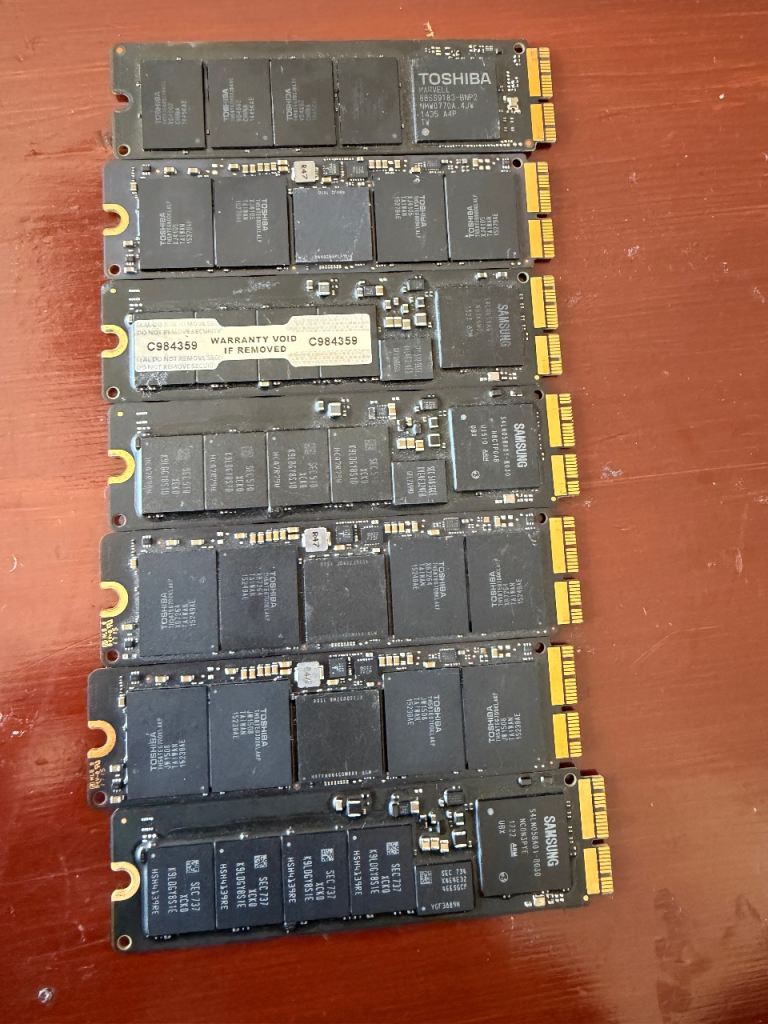 5 x 128GB 2 x 256 GB 