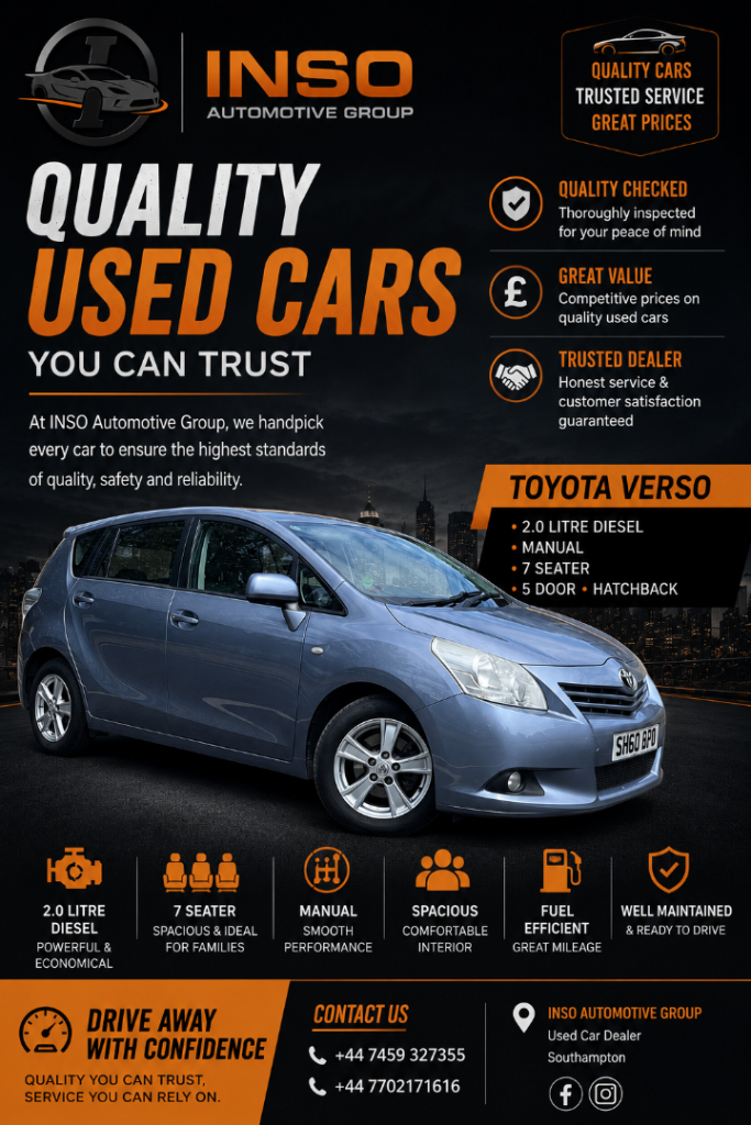Toyota, VERSO, MPV, 2010, Manual, 1998 (cc), 5 doors