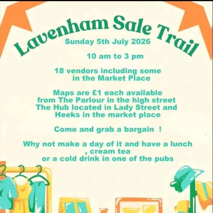Lavenhsm sale trail SUN 5TH JULY