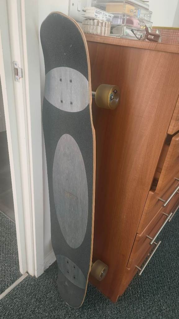 Blue longboard