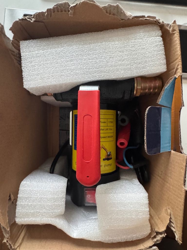 Dc diesel transfer pump suction 5m lift 10m 12volts