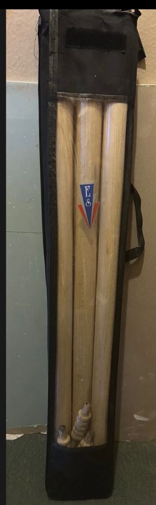 ELITE SPORTS INTERNATIONAL CRICKET STUMPS WITH BAILS HEAVY DUTY TOP QUALITY WITH FREE CARRY BAG