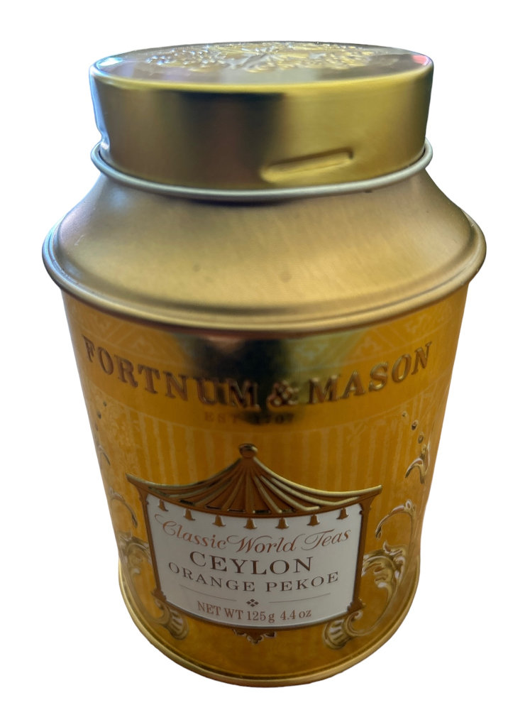 Fortnum & Mason Empty Ceylon Orange Pekoe Tin Sewing Box, Gift Box, Mini Hamper 